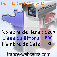 France Webcam, les webcams de France, par région, département, animaux, littoraux, trafic routier, ...