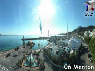 Aperçu de la webcam ID1022 : Menton - Panoramique HD - via france-webcams.com
