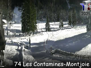 Webcam Les Contamines Montjoie - domaine nordique / Parc du Pontet - via france-webcams.com