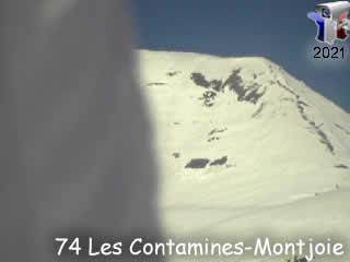 Webcam Les Contamines Montjoie - l'Aiguille Croche - via france-webcams.com