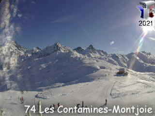 Webcam Les Contamines Montjoie - L'Etape 1500 - via france-webcams.com