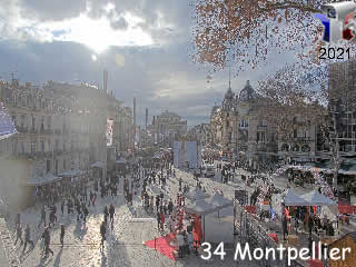 Aperçu de la webcam ID1060 : Montpellier - Place de la Comédie - via france-webcams.com