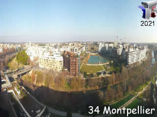Aperçu de la webcam ID1073 : Montpellier - Panoramique HD - via france-webcams.com