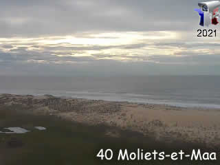 Aperçu de la webcam ID1081 : Aquitaine - Moliets-et-Maa - La plage
 - via france-webcams.com