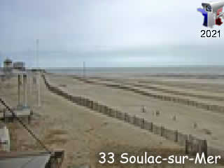 Aperçu de la webcam ID1130 : Soulac-sur-Mer - La plage - via france-webcams.com