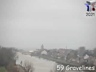 Aperçu de la webcam ID1144 : Gravelines - vue du chenal - via france-webcams.com