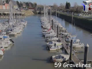 Aperçu de la webcam ID1148 : Gravelines - bassin Vauban - pontons 5 et 6 - via france-webcams.com