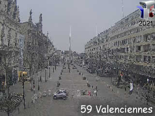Aperçu de la webcam ID1166 : Valenciennes - La Place d'Armes - via france-webcams.com