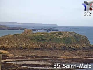 Aperçu de la webcam ID252 : Saint-Malo - Les Forts - via france-webcams.com