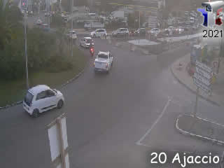 Aperçu de la webcam ID297 : Rond point Sposata vers Ajaccio - via france-webcams.com