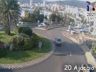 Aperçu de la webcam ID299 : Rond point Aspretto vers Ajaccio - via france-webcams.com