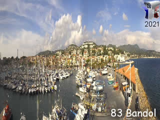 Aperçu de la webcam ID305 : Bandol panoramique du port - via france-webcams.com