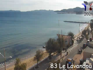Aperçu de la webcam ID320 : Le Lavandou - Front de mer - via france-webcams.com