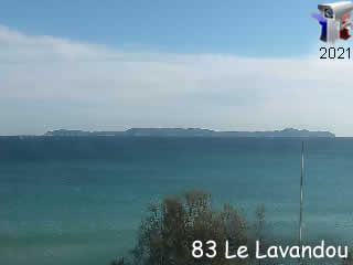 Aperçu de la webcam ID322 : Le Lavandou - Les Iles d'Or - via france-webcams.com