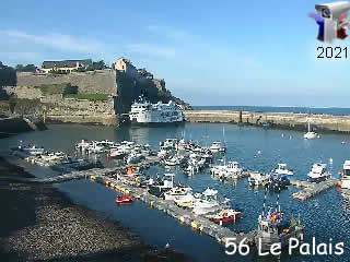 Aperçu de la webcam ID350 : Le Palais - le port - via france-webcams.com