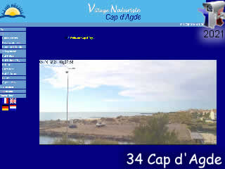 Aperçu de la webcam ID372 : Cap d'Agde - village naturiste - via france-webcams.com