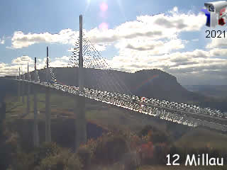 Aperçu de la webcam ID373 : Millau - Viaduc Nord - via france-webcams.com