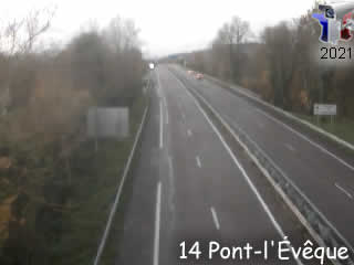 Aperçu de la webcam ID383 : Pont-l'Évêque - A132 près de Deauville, vue orientée vers Deauville - via france-webcams.com