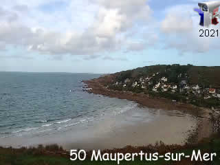 Aperçu de la webcam ID390 : Maupertus-sur-Mer - La Plage - via france-webcams.com