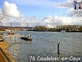Aperçu de la webcam ID416 : Caudebec-en-Caux - Vue de la Seine - via france-webcams.com