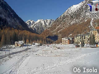 Aperçu de la webcam ID489 : Isola 2000 - Front de neige - via france-webcams.com