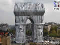 Webcam de l'Arc de Triomphe, Wrapped, Paris, 1961-2021 - via france-webcams.com