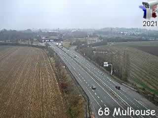 Aperçu de la webcam ID502 : Lutterbach - A36 à l’entrée de Mulhouse vers Beaune - Mulhouse - via france-webcams.com