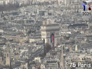Aperçu de la webcam ID736 : Paris - Arc de Triomphe - via france-webcams.com