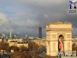 Aperçu de la webcam ID738 : Webcam Arc de Triomphe - via france-webcams.com