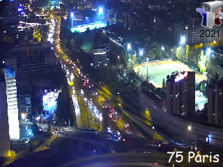 Aperçu de la webcam ID745 : Paris Porte de Bagnolet vers A3 - via france-webcams.com