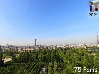 Aperçu de la webcam ID754 : Paris - Jardin des Tuileries - Vue pano - via france-webcams.com