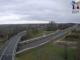 Aperçu de la webcam ID769 : Bifurcation des autoroutes A31 et A6 près de Beaune - via france-webcams.com