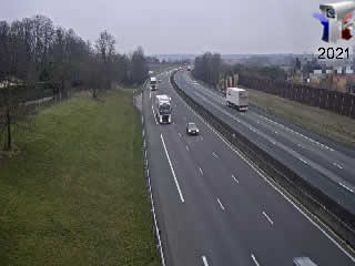 Aperçu de la webcam ID862 : A6 en périphérie de Mâcon Sud, vue orientée vers Paris - via france-webcams.com