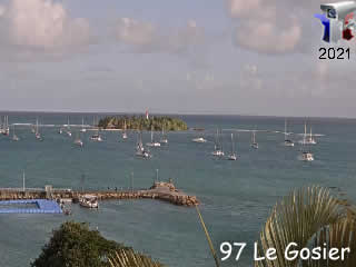 Webcam Guadeloupe - Le Gosier - Anse Tabarin - Îlet du Gosier - via france-webcams.com