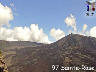 Webcam volcan Piton de La Fournaise - Île de la Réunion - via france-webcams.com