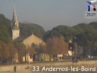Aperçu de la webcam ID903 : Andernos-les-Bains - Église et vestiges - via france-webcams.com