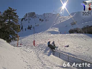 Aperçu de la webcam ID915 : Arette - Live Retaurant Altitude (1917m) - via france-webcams.com