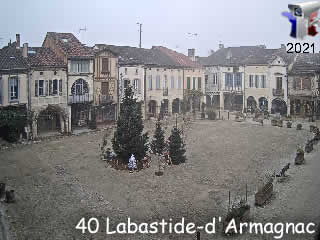 Webcam Aquitaine - Labastide-d'Armagnac - Place Royale - via france-webcams.com
