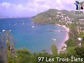 Webcam Les Trois Ilets, Anse à l'âne, Martinique - via france-webcams.com