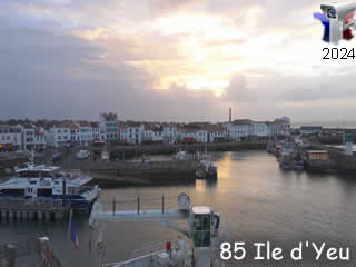 Webcam du port de l'Ile d'Yeu en panoramique HD - ID N°: 1025 - France Webcams Annuaire
