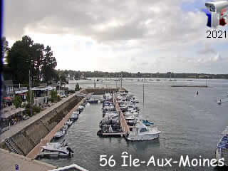 Webcam le port de l'Ile-Aux-Moines - ID N°: 104 - France Webcams Annuaire