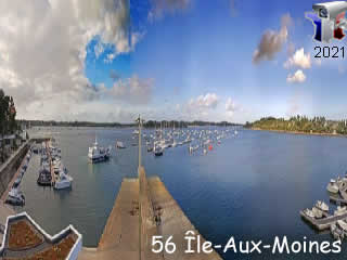 Webcam l'Ile-Aux-Moines en panoramique HD - ID N°: 105 - France Webcams Annuaire
