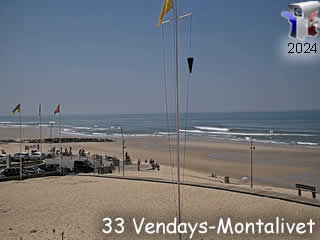 Webcam Aquitaine - Vendays-Montalivet - Plage - ID N°: 1134 - France Webcams Annuaire