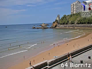 Logo de : Webcam Biarritz - La Côte des Basques - France - ID N°: 1261 sur France Webcams Annuaire