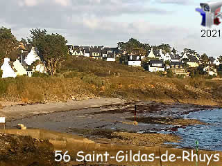 Webcam Saint-Gildas-de-Rhuys - La plage de Kerfago - ID N°: 128 - France Webcams Annuaire