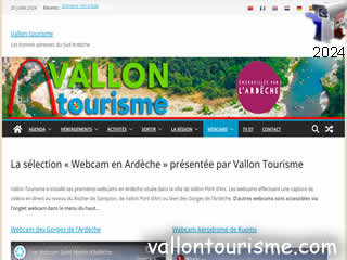Logo de : Webcams en Ardèche - Vallon tourisme - ID N°: 188 sur France Webcams Annuaire
