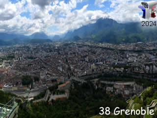 Webcam depuis la Bastille à Grenoble - ID N°: 236 - France Webcams Annuaire