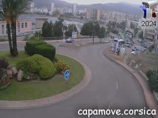 Webcam 6 : Rond point Aspretto vers Ajaccio - ID N°: 299 - France Webcams Annuaire