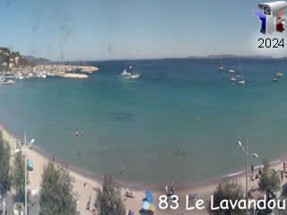 Webcam Le Lavandou - Panoramique HD - ID N°: 318 - France Webcams Annuaire