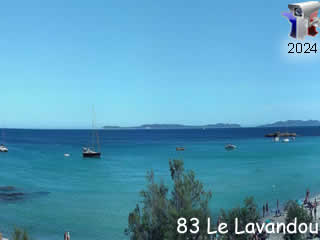 Webcam Le Lavandou - Panoramique HD - ID N°: 323 - France Webcams Annuaire